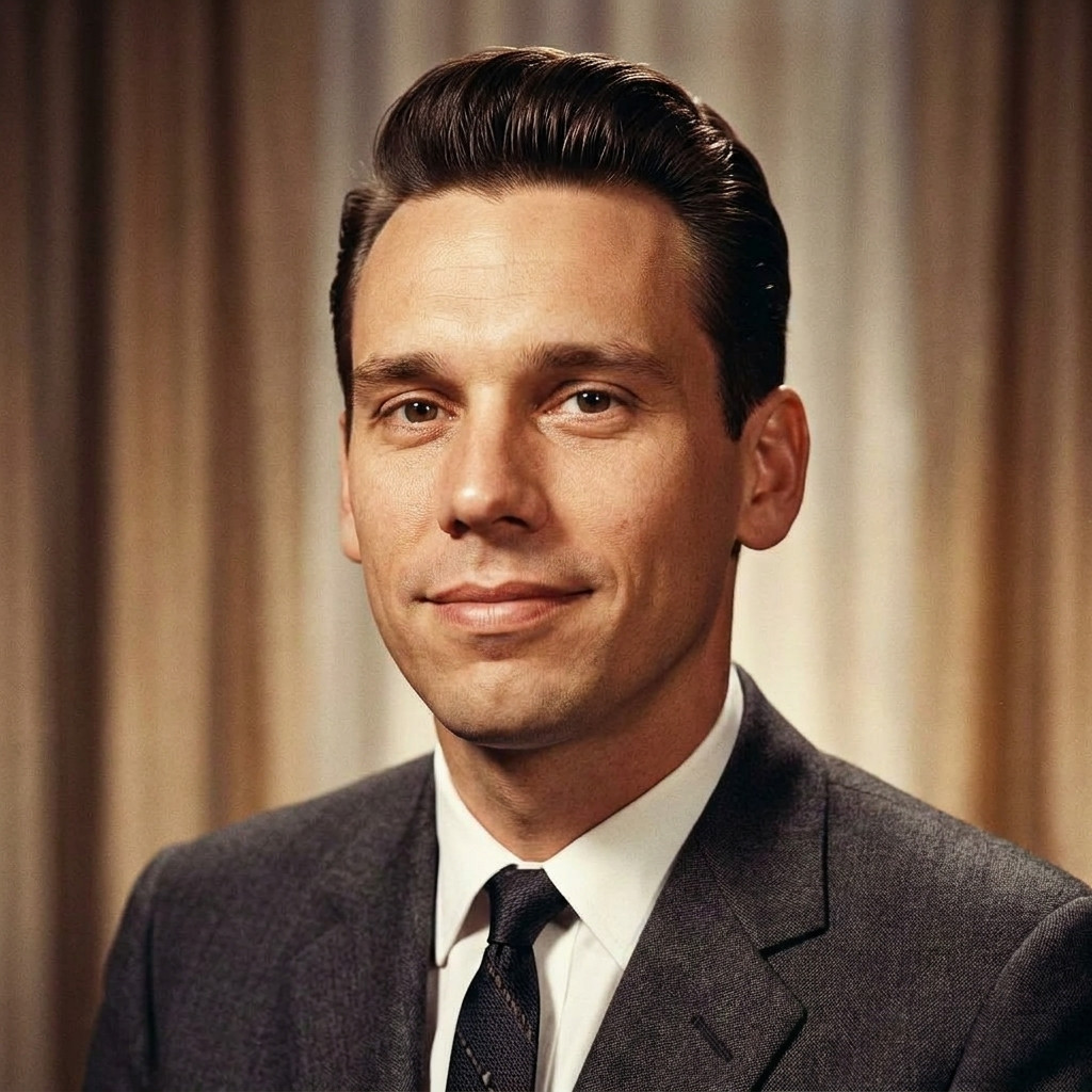 1950s historical portrait photo effect example
