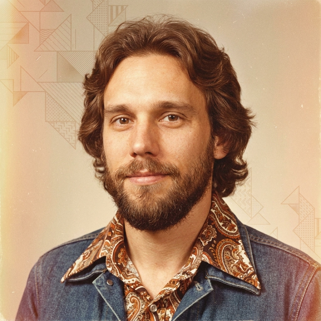 1970s historical portrait photo effect example