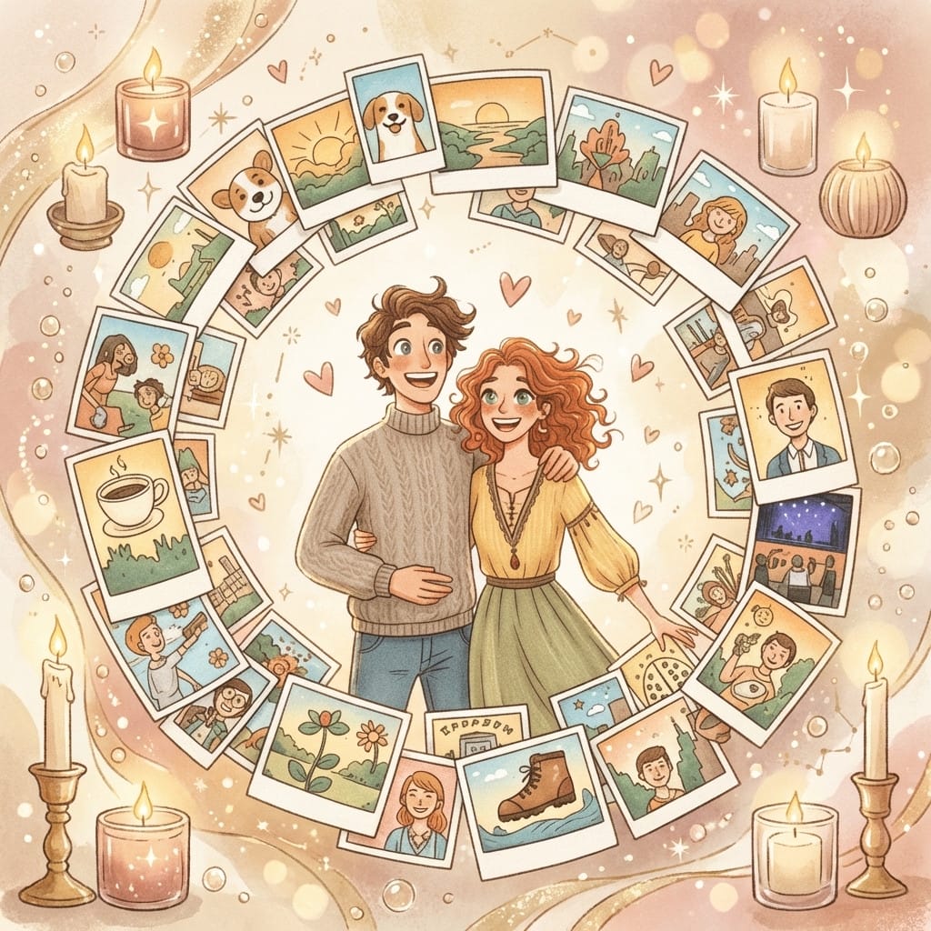 Anniversary photo effect example