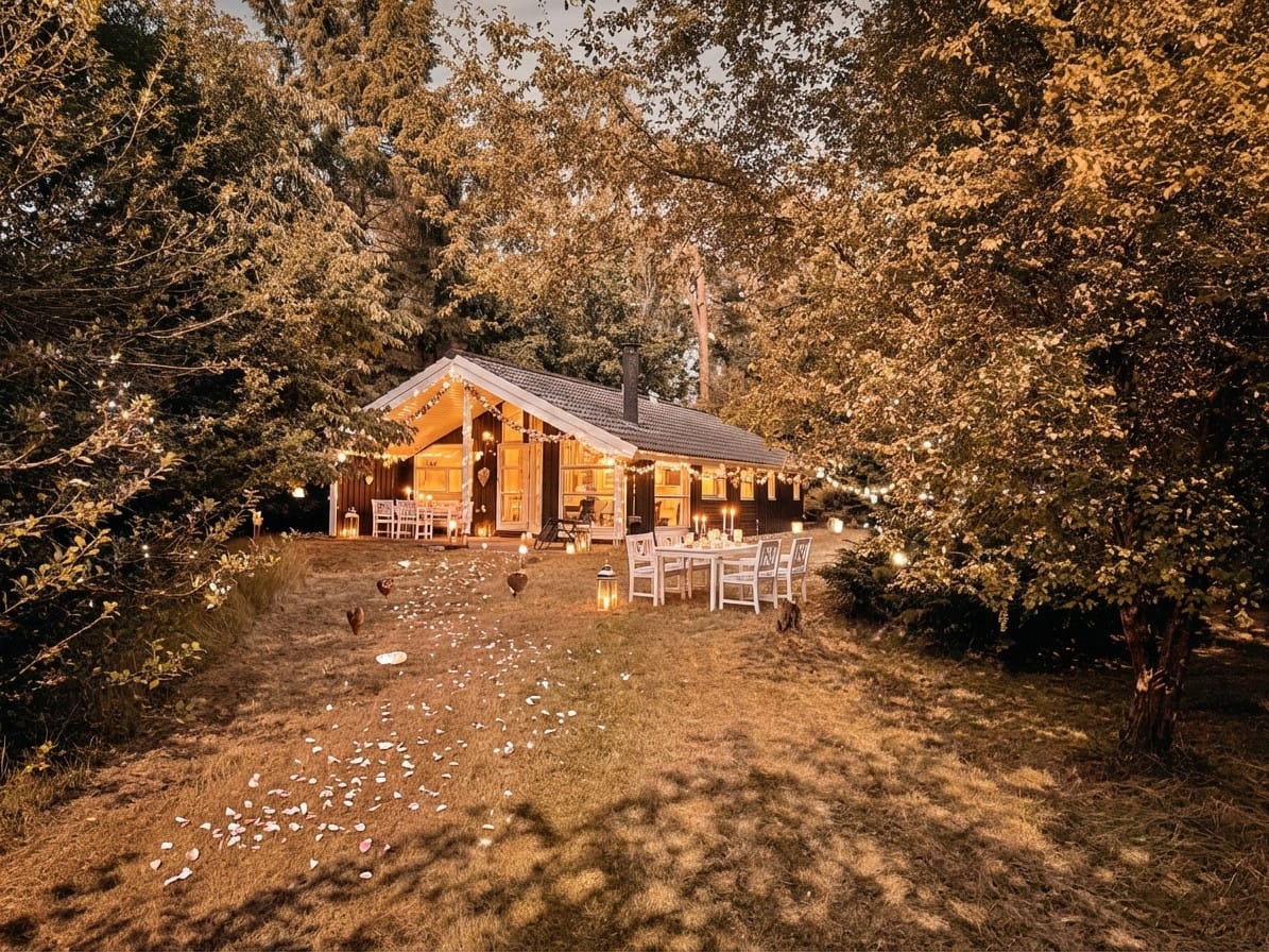 Anniversary photo effect example