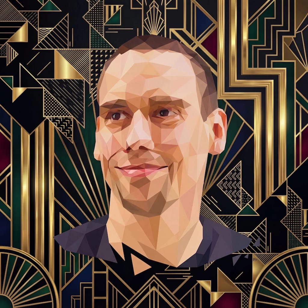 Art Deco photo effect example