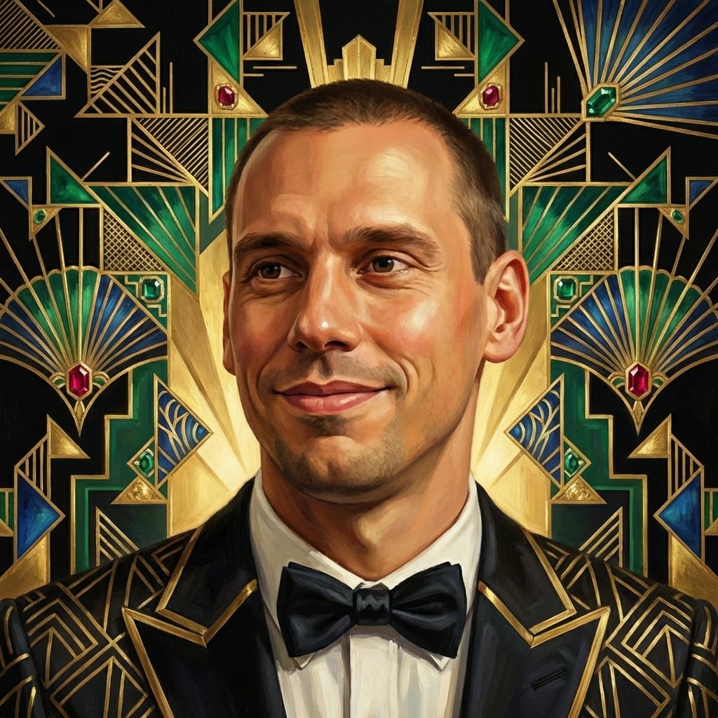 Art Deco photo effect example