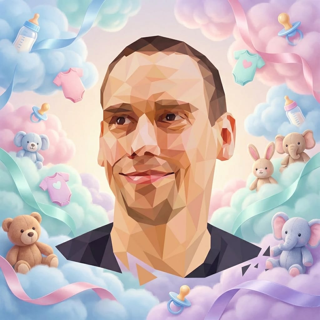 Baby Shower photo effect example