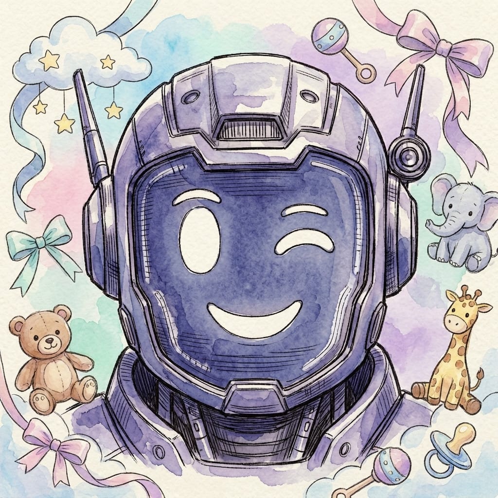 Baby Shower photo effect example