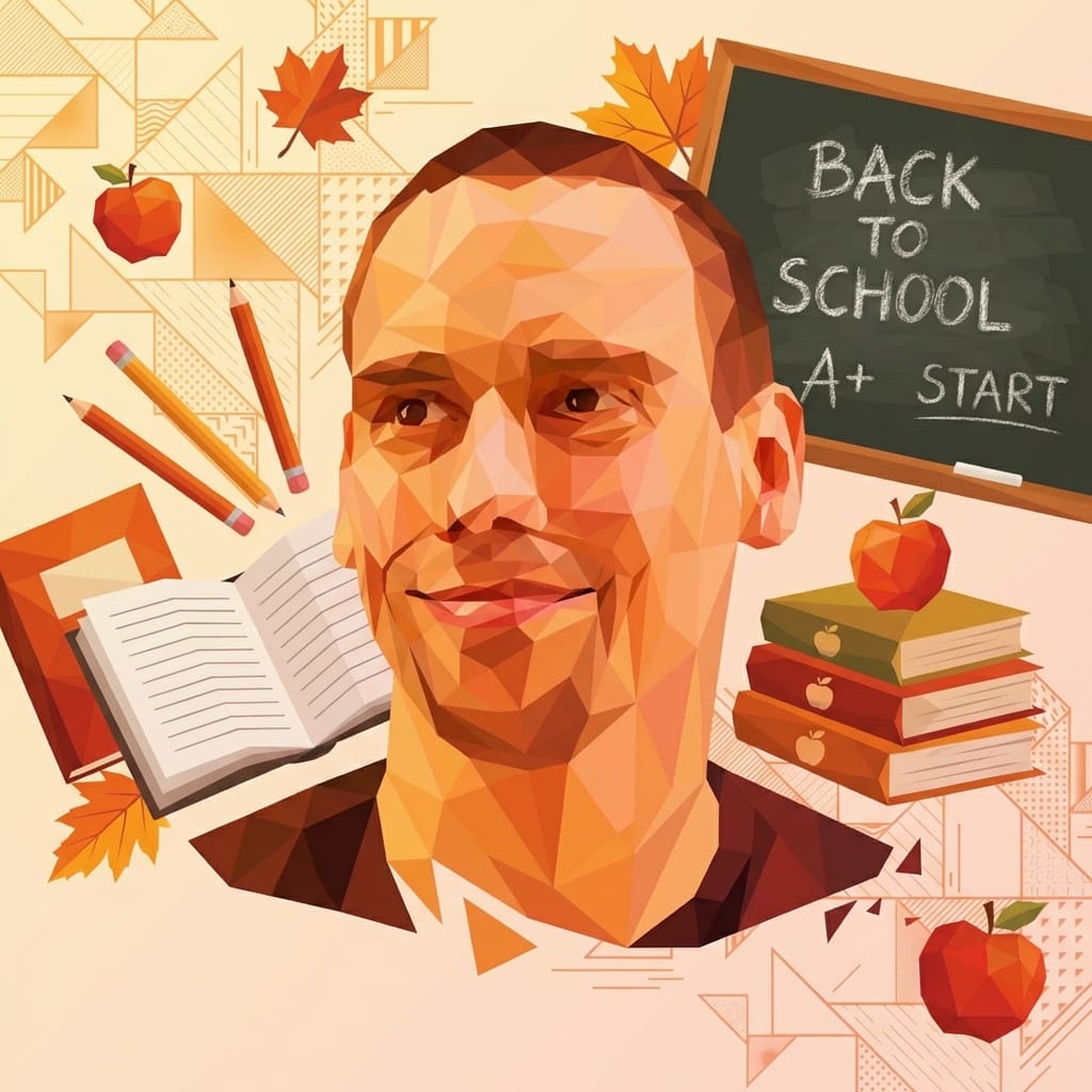 Back to School photo effect example