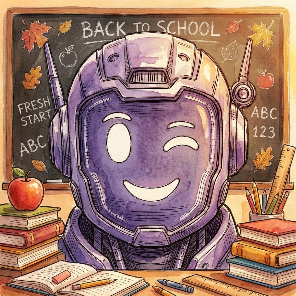 Back to School photo effect example