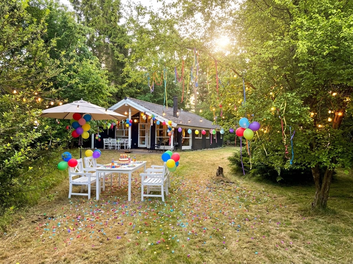 Birthday photo effect example