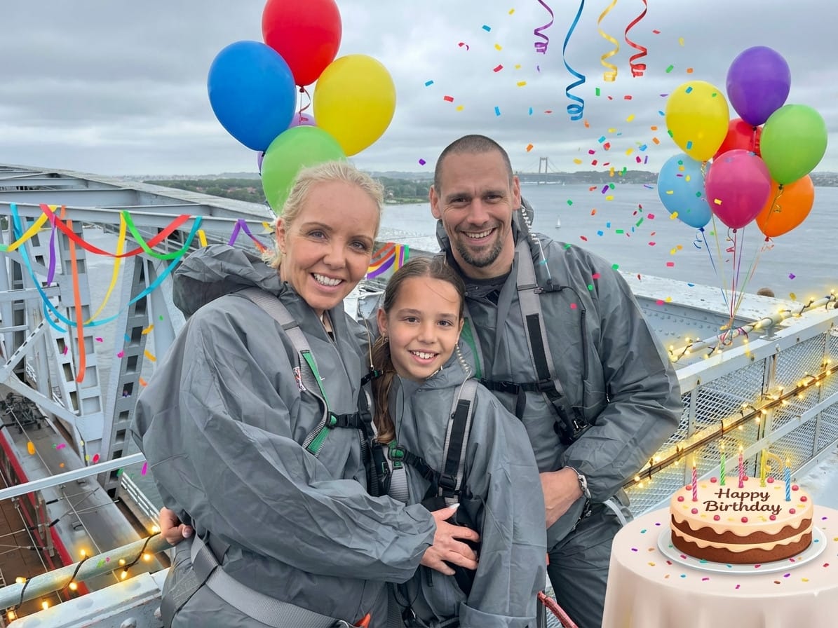 Birthday photo effect example