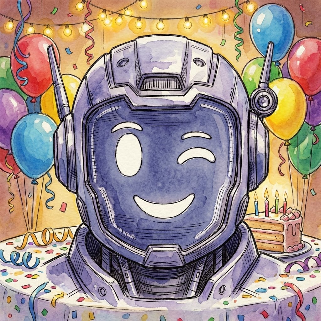 Birthday photo effect example