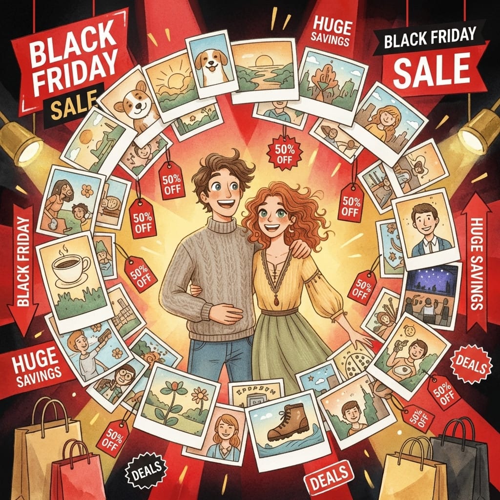 Black Friday photo effect example