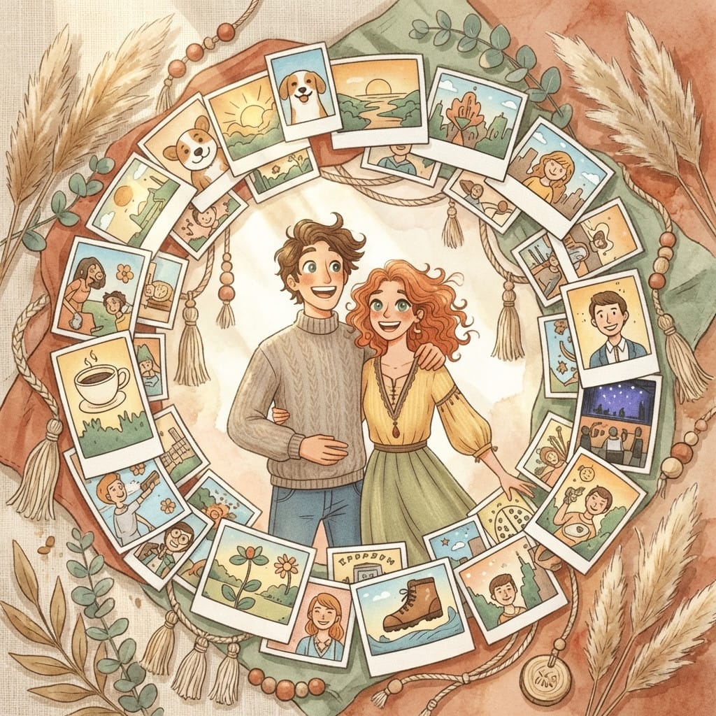 Boho photo effect example