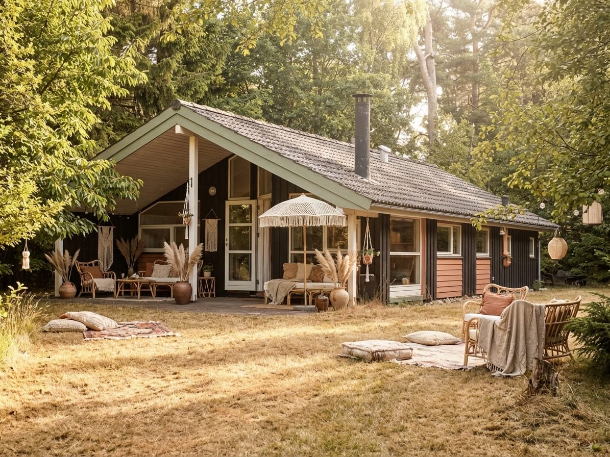 Boho photo effect example