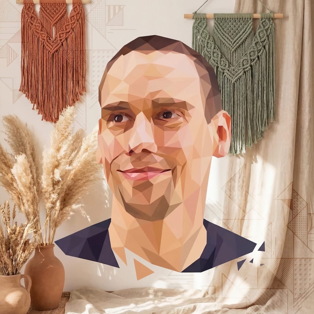 Boho photo effect example