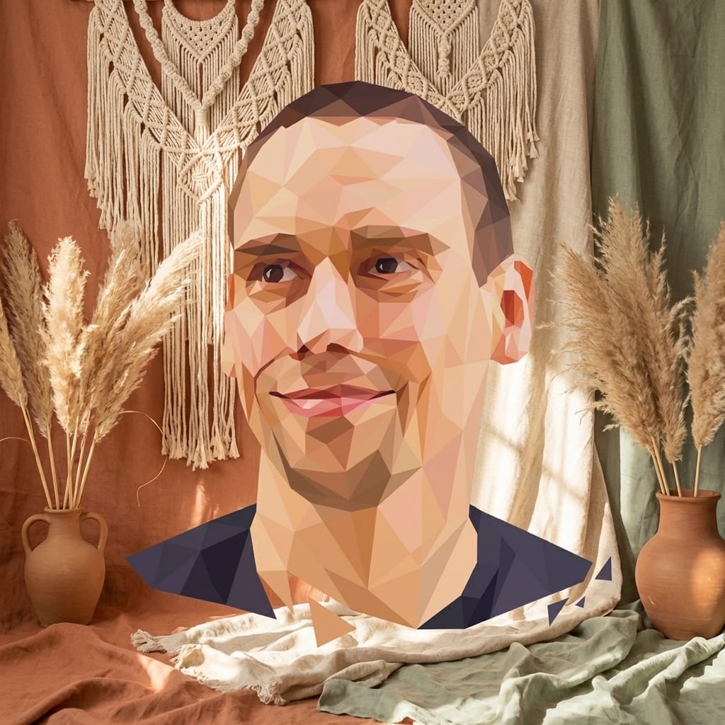 Boho photo effect example