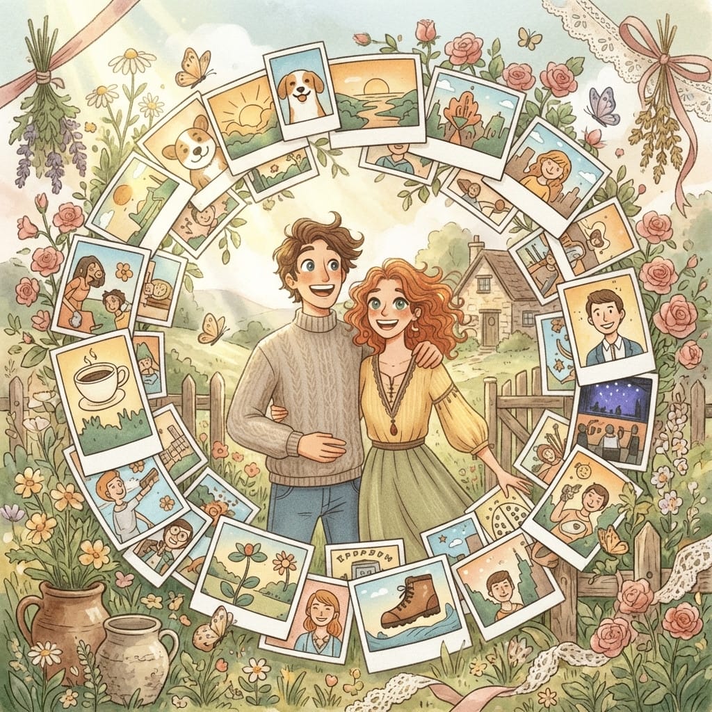 Cottagecore photo effect example