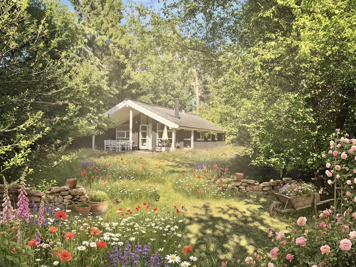 Cottagecore photo effect example