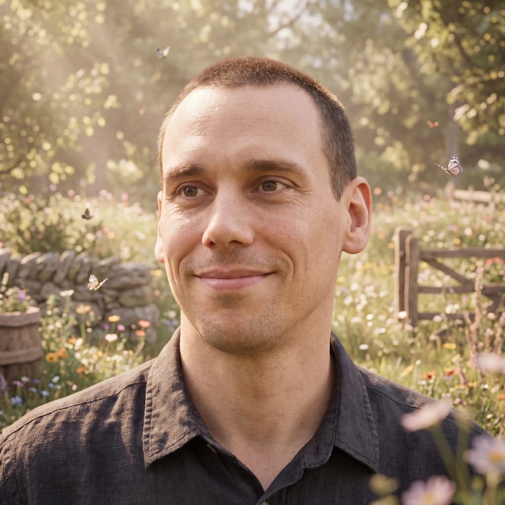 Cottagecore photo effect example