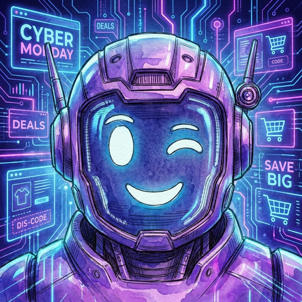 Cyber Monday photo effect example