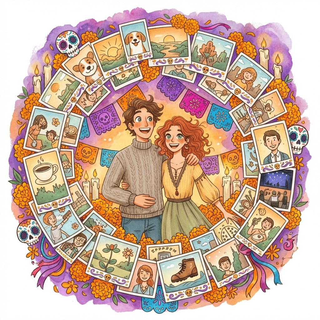 Día de los Muertos photo effect example