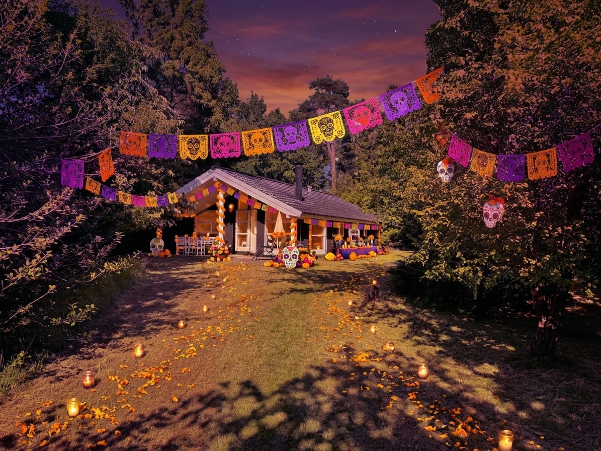 Día de los Muertos photo effect example