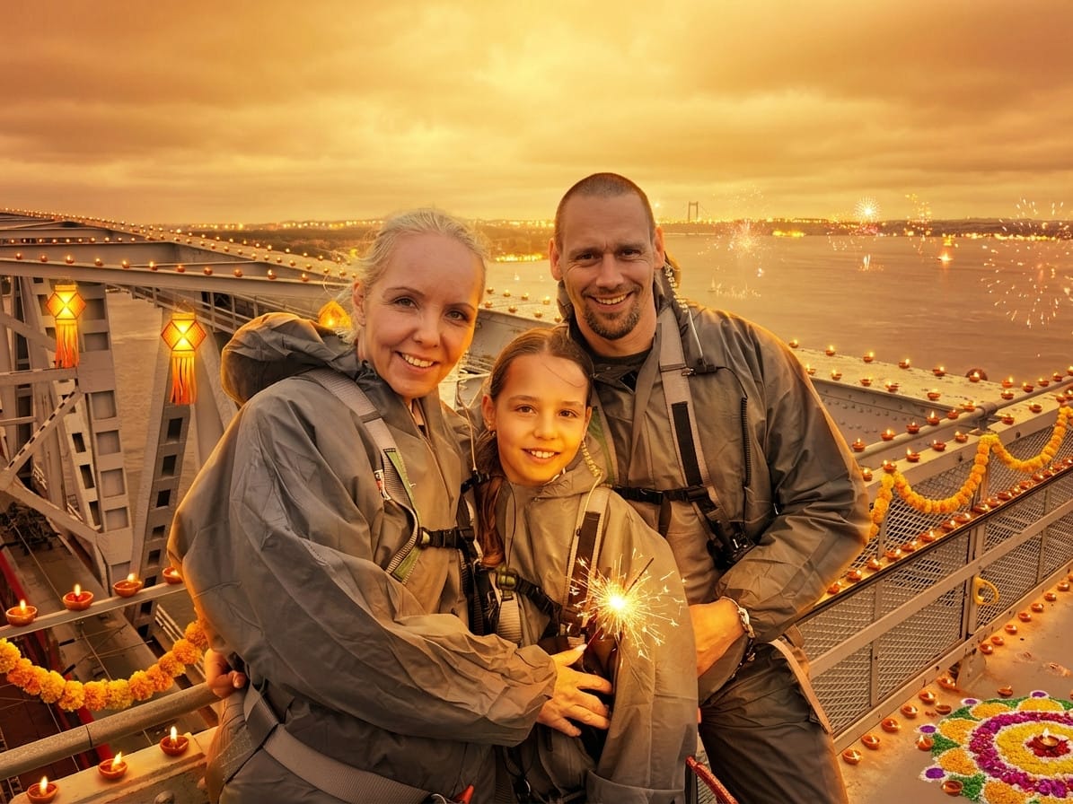 Diwali photo effect example