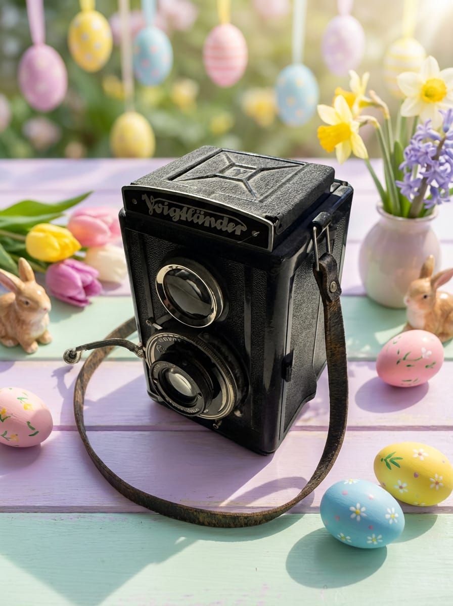 Easter photo effect example