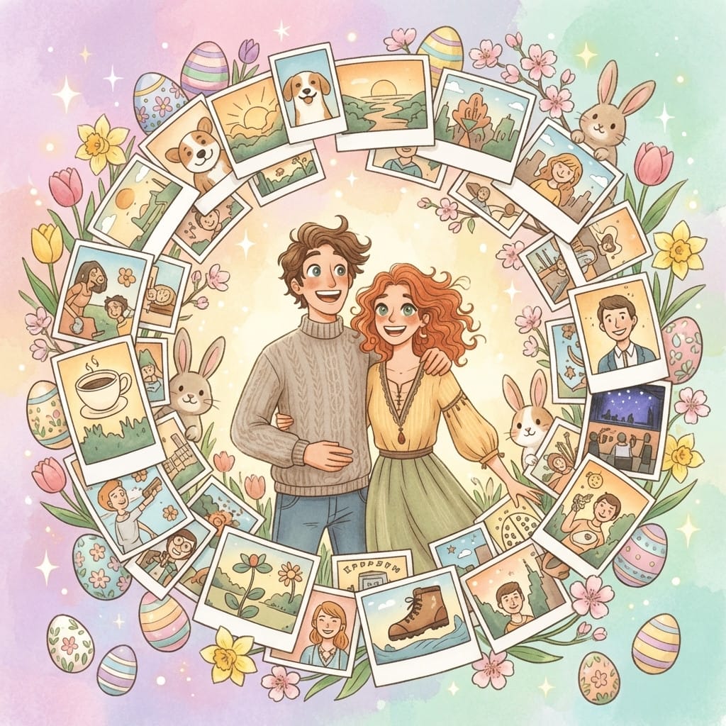 Easter photo effect example