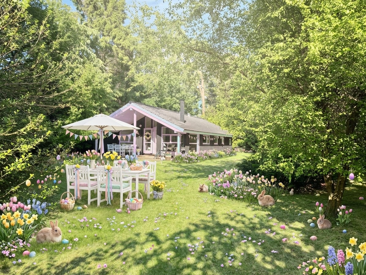 Easter photo effect example