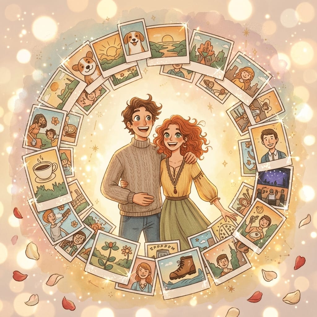 Engagement photo effect example