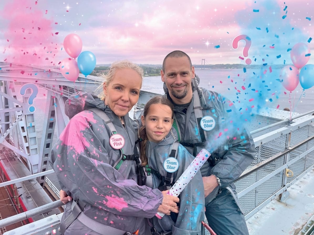 Gender Reveal photo effect example