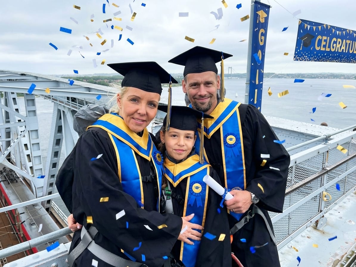 Graduation photo effect example