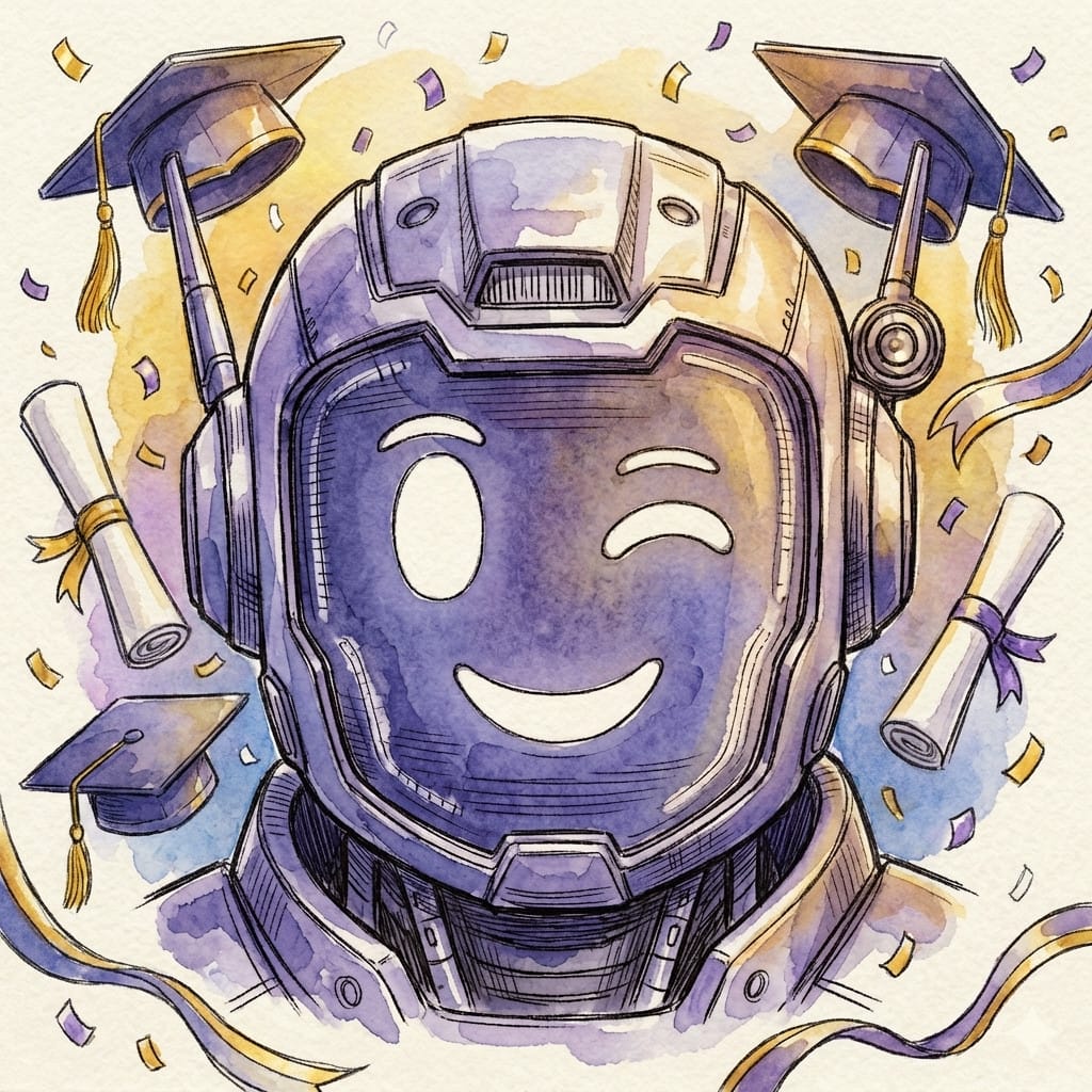 Graduation photo effect example