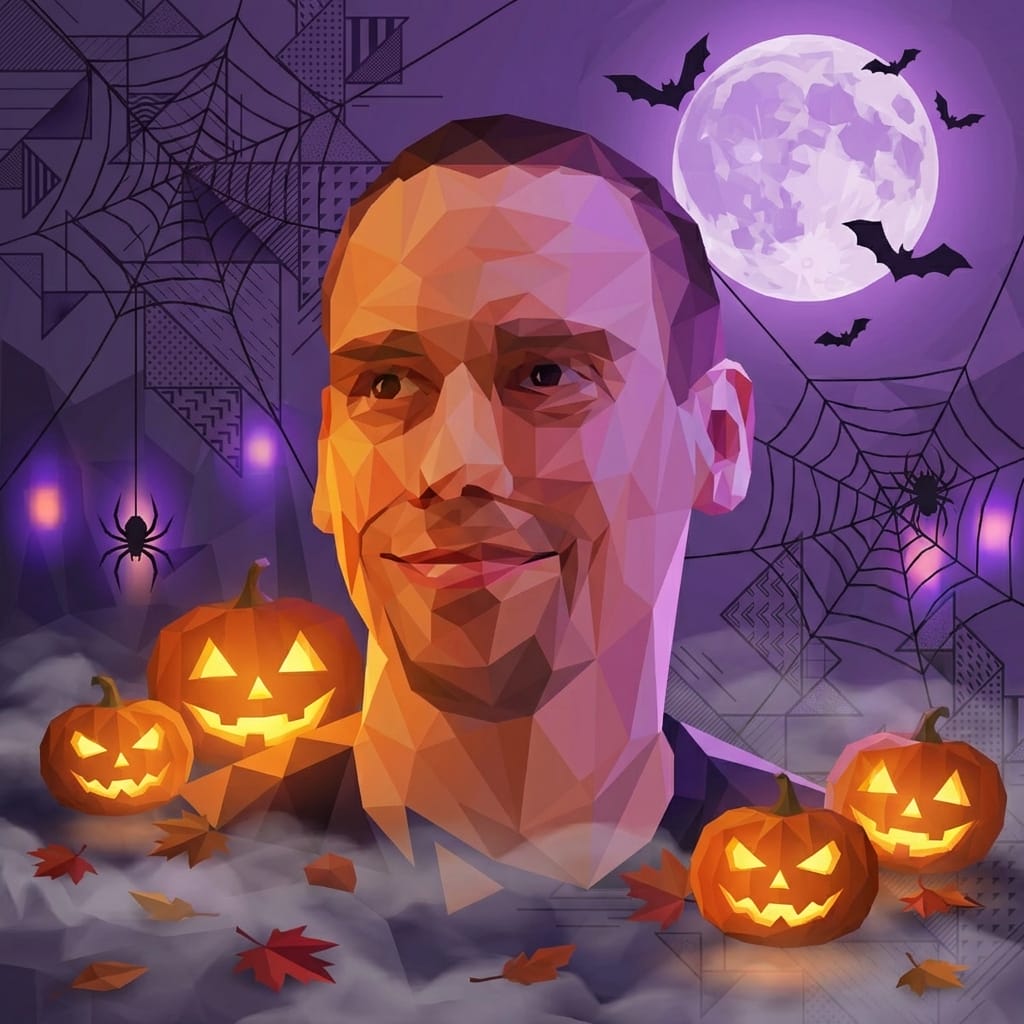 Halloween photo effect example