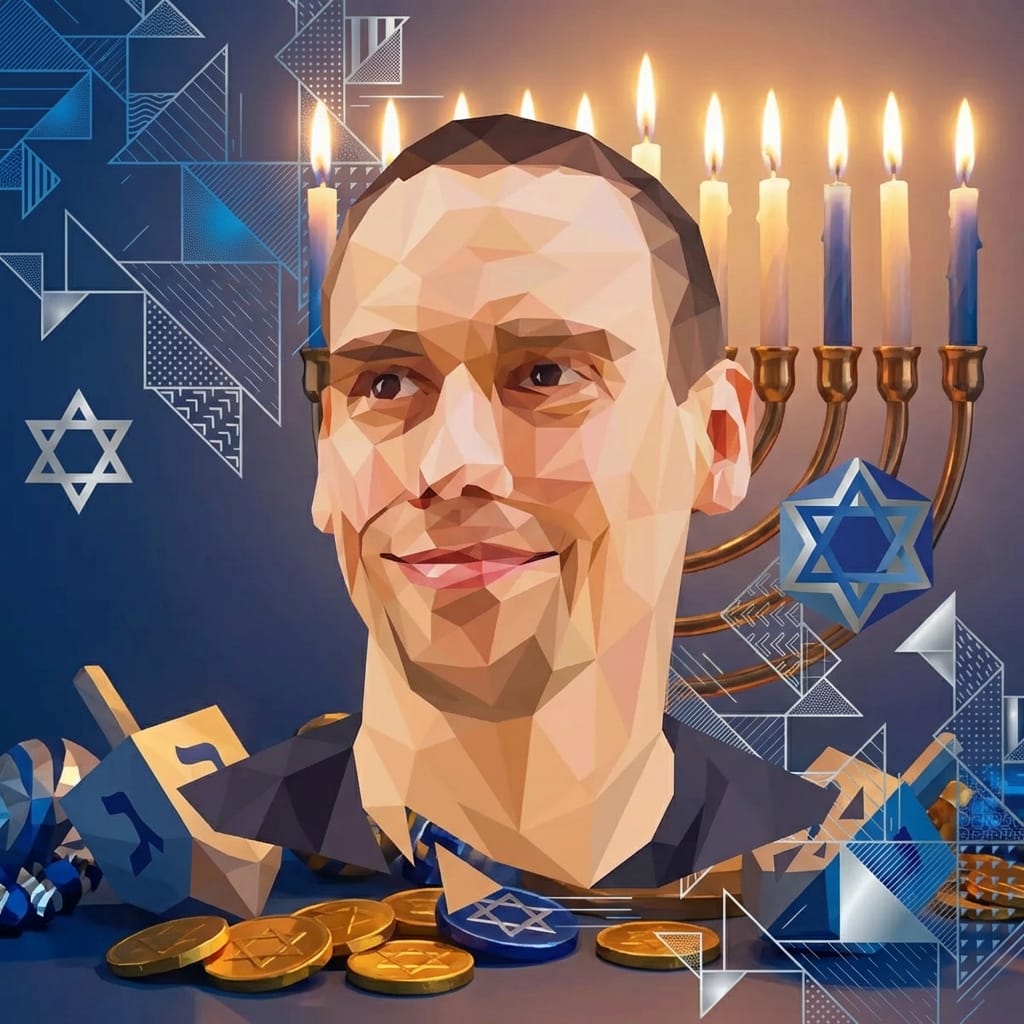Hanukkah photo effect example