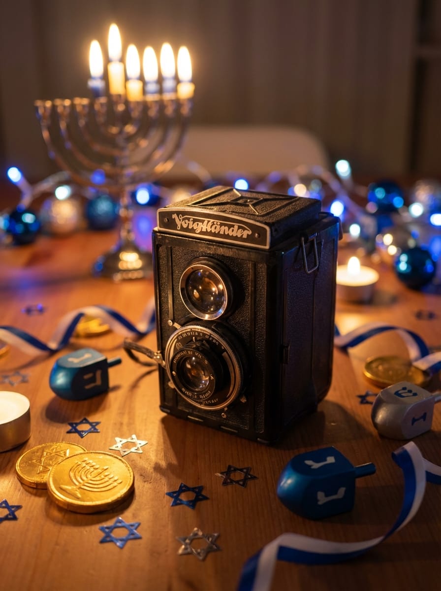 Hanukkah photo effect example