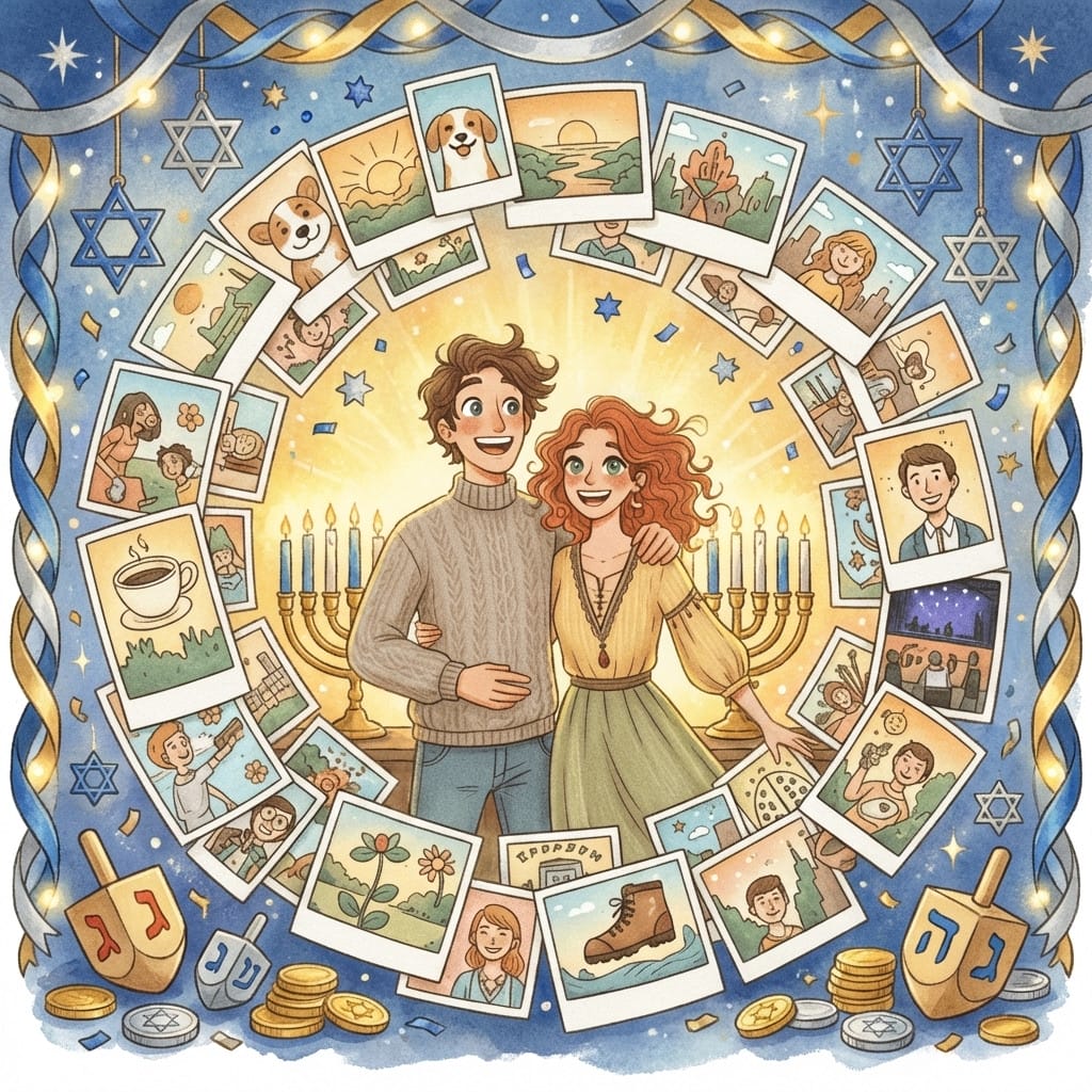 Hanukkah photo effect example