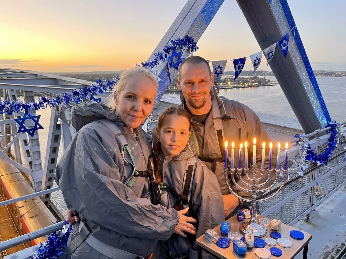 Hanukkah photo effect example