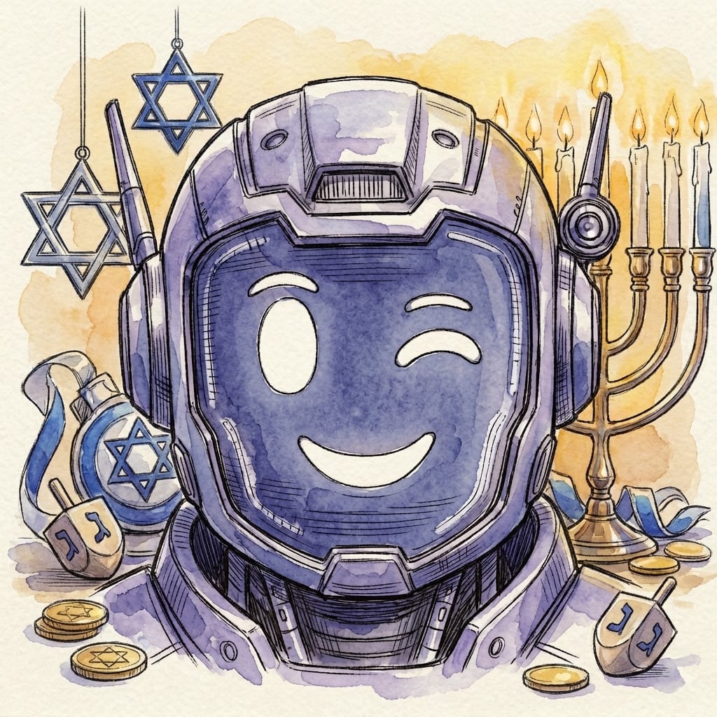 Hanukkah photo effect example