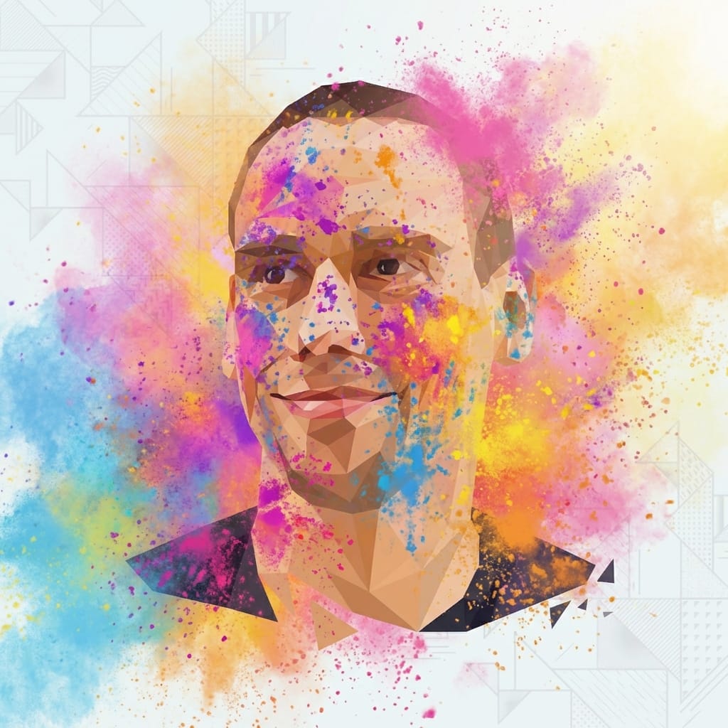 Holi photo effect example