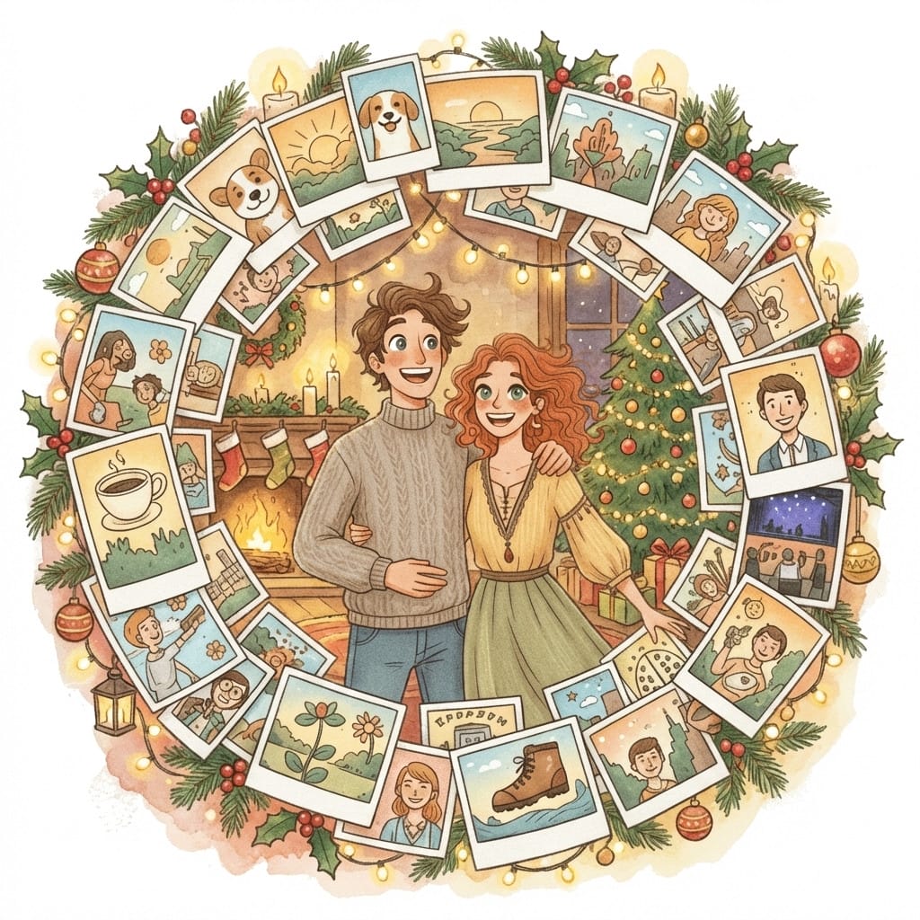 Holiday Gathering photo effect example