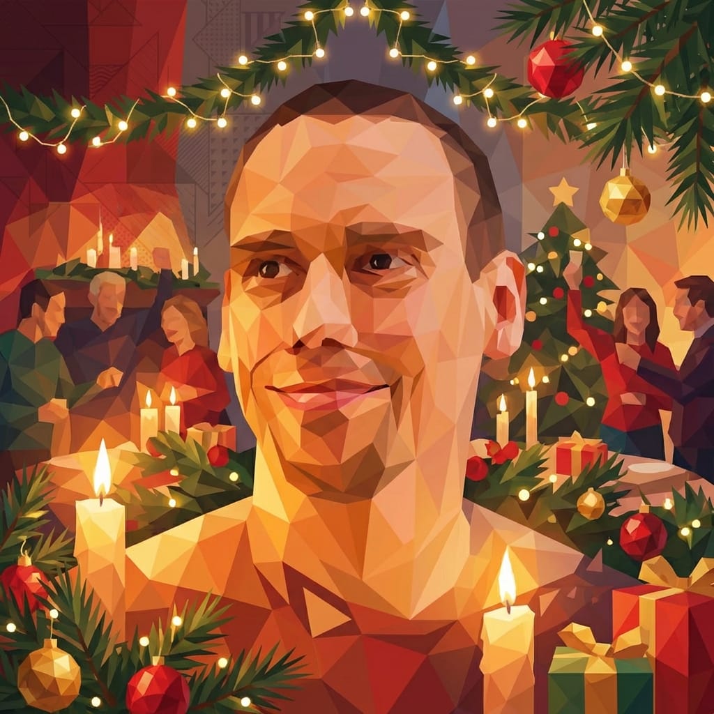 Holiday Gathering photo effect example