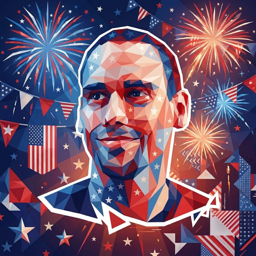 Independence Day photo effect example