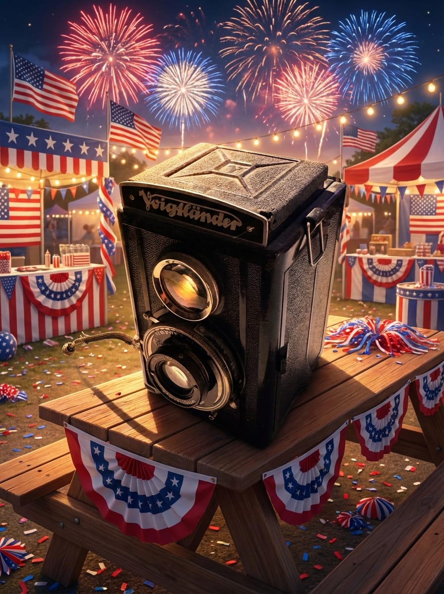 Independence Day photo effect example