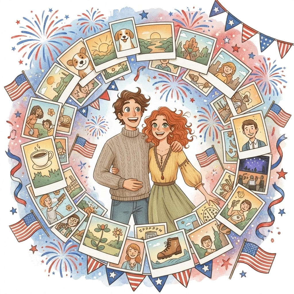 Independence Day photo effect example