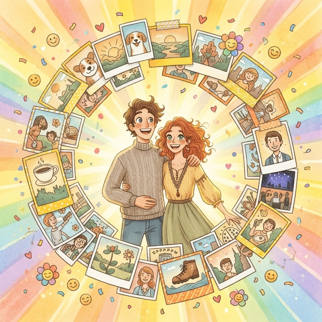 International Day of Happiness photo effect example