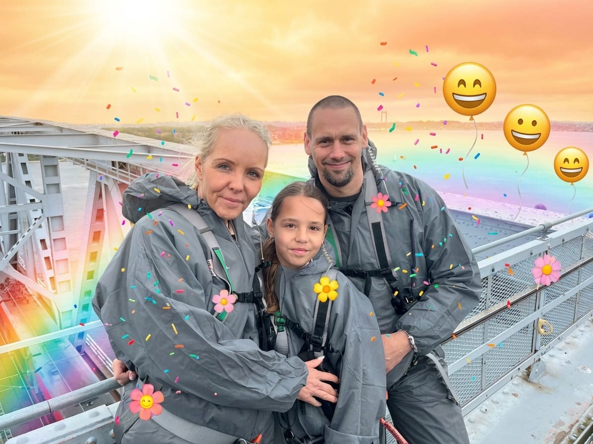 International Day of Happiness photo effect example