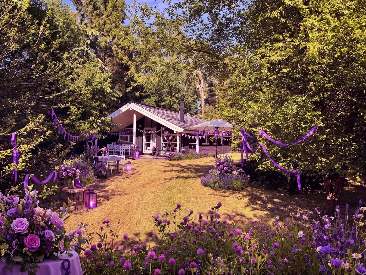 International Women's Day photo effect example