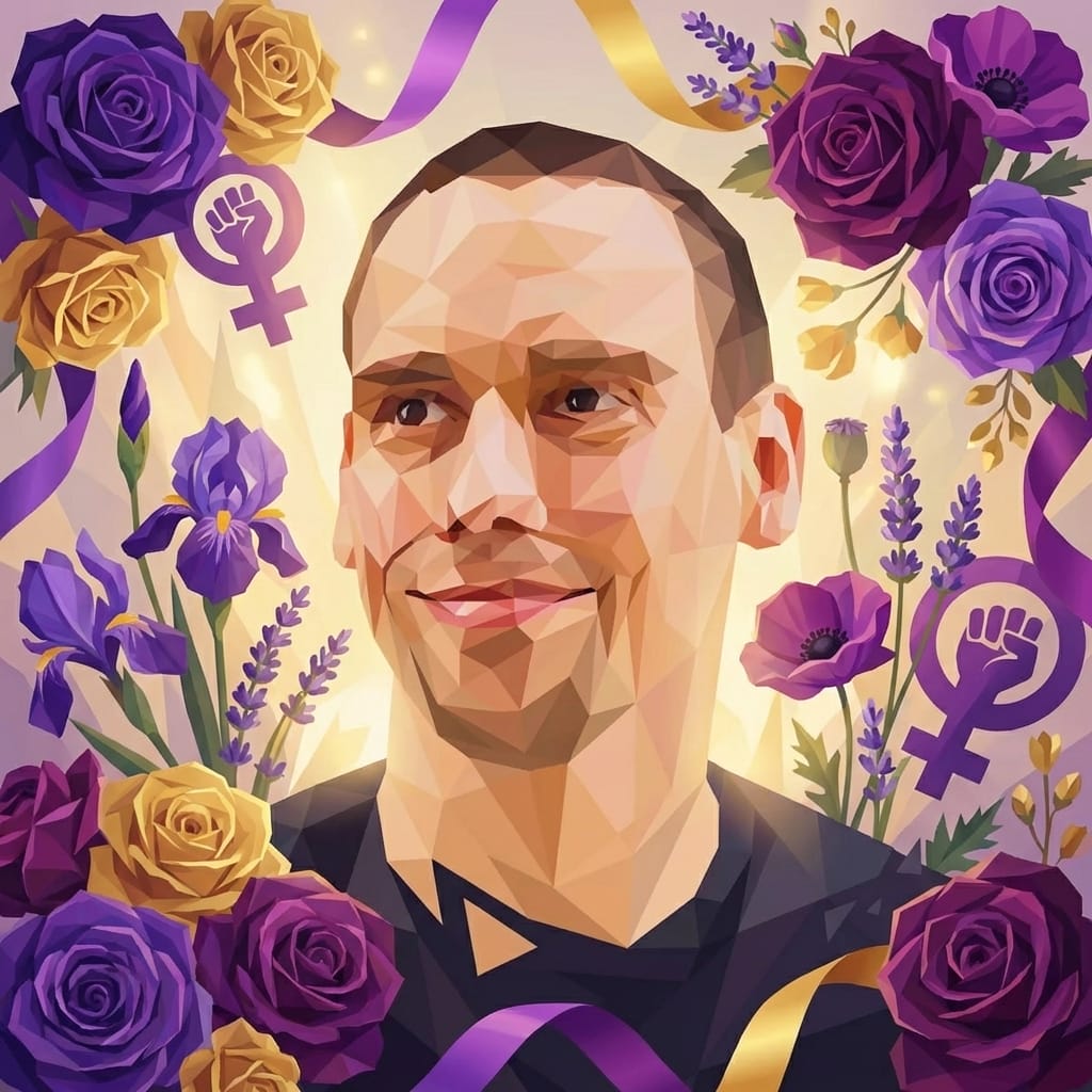 International Women's Day photo effect example