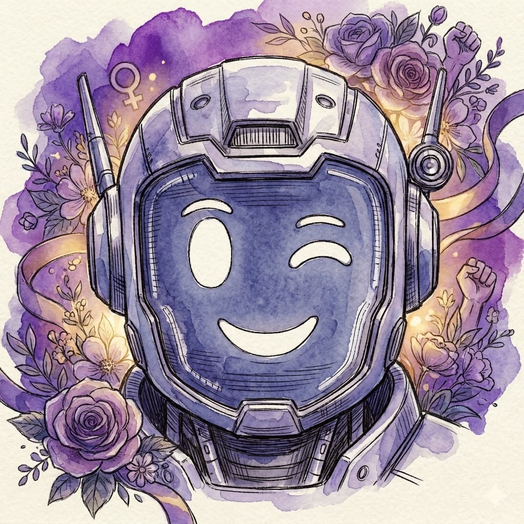 International Women's Day photo effect example