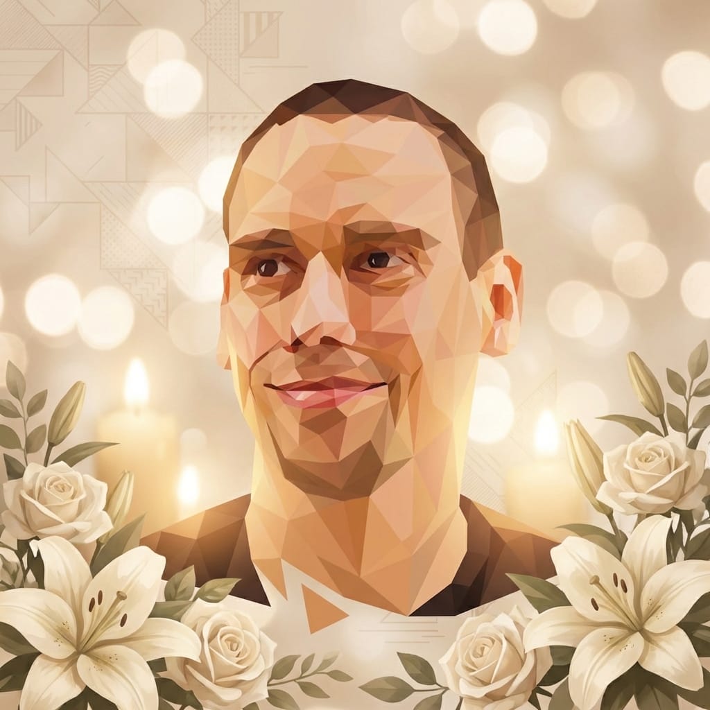 Memorial photo effect example